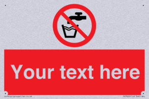 Custom prohibition not drinking water